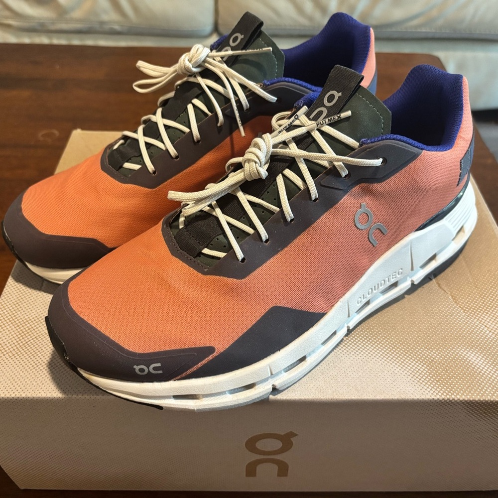 On Running Cloudnova Form Men's Athletic Shoes terracota/forest men’s size 11.5M